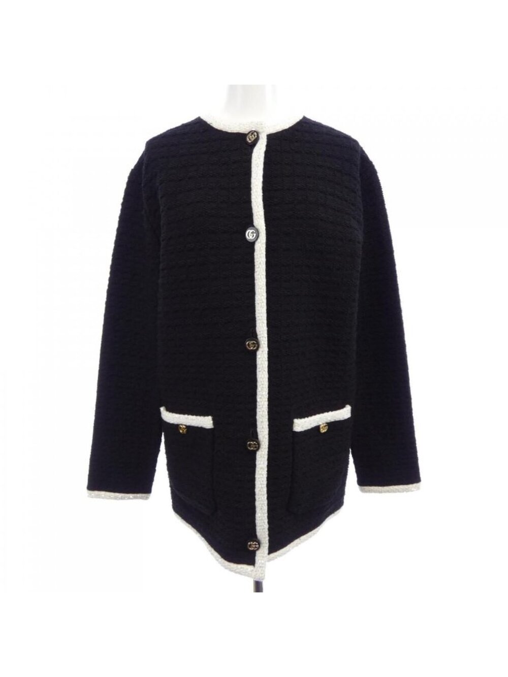 Gucci Collarless Jacket Black